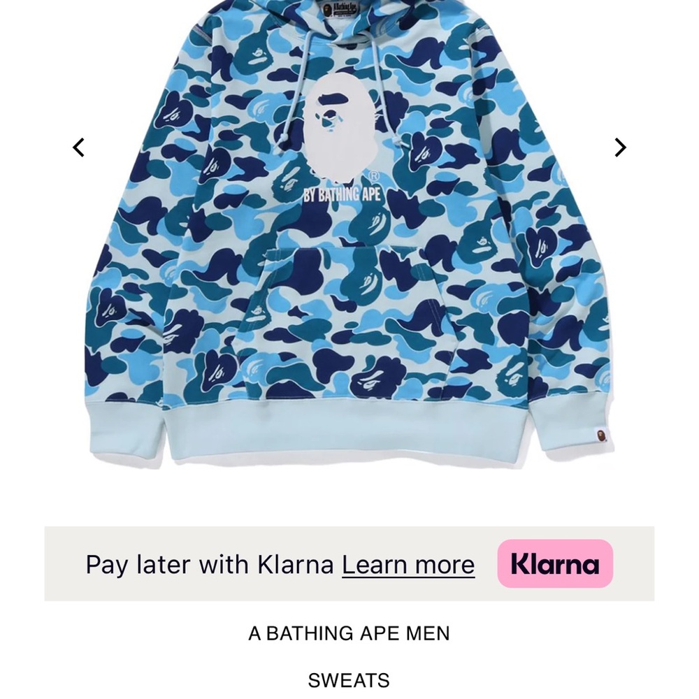 Bape Blue Camo Hoodie